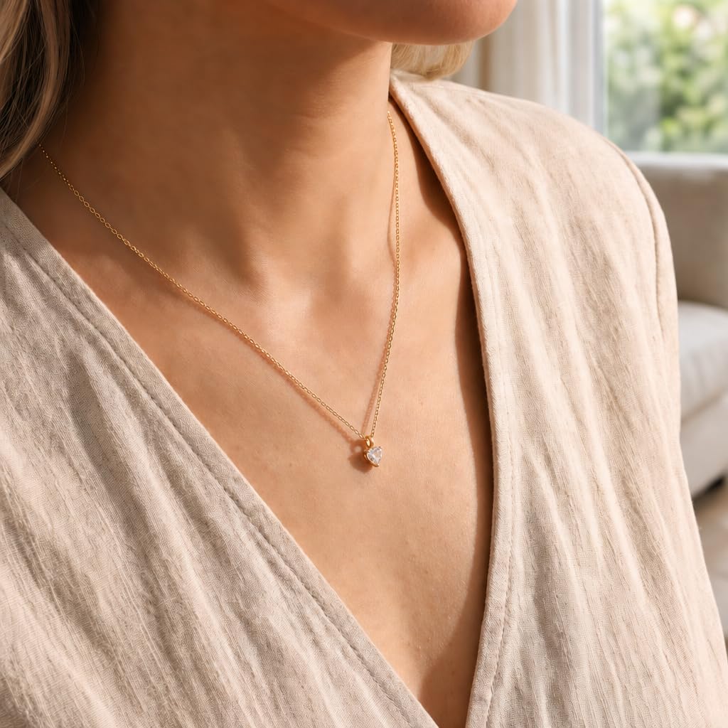 Studio Rockwood Granddaughter Heart Necklace 14k Gold Plated (1, Carats)