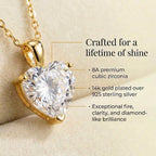 Studio Rockwood Granddaughter Heart Necklace 14k Gold Plated (3, Carats)