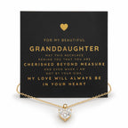 Studio Rockwood Granddaughter Heart Necklace 14k Gold Plated (3, Carats)