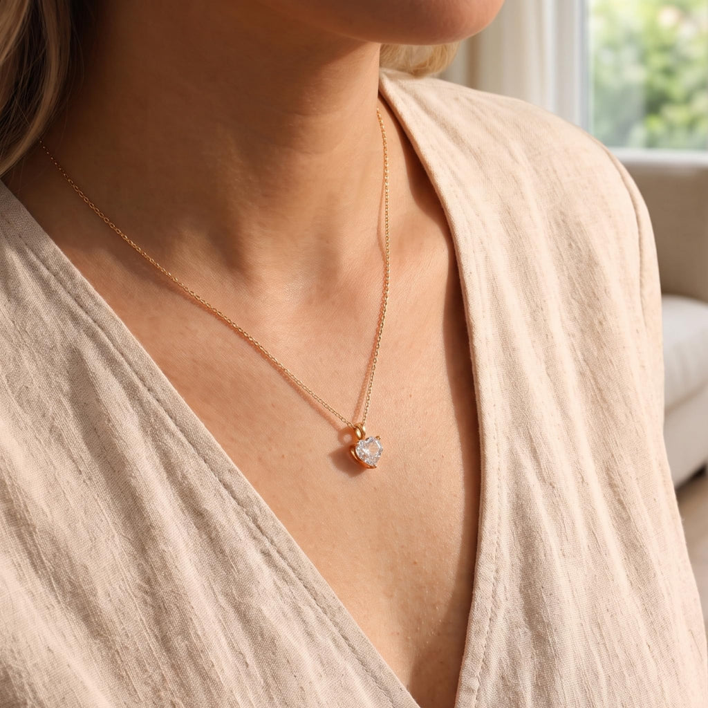 Studio Rockwood Granddaughter Heart Necklace 14k Gold Plated (3, Carats)