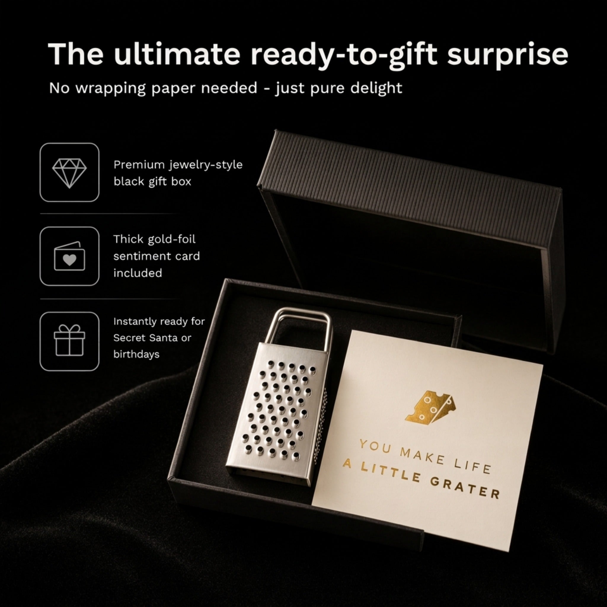 You Make Life a Little Grater – Mini Cheese Grater Gift Set