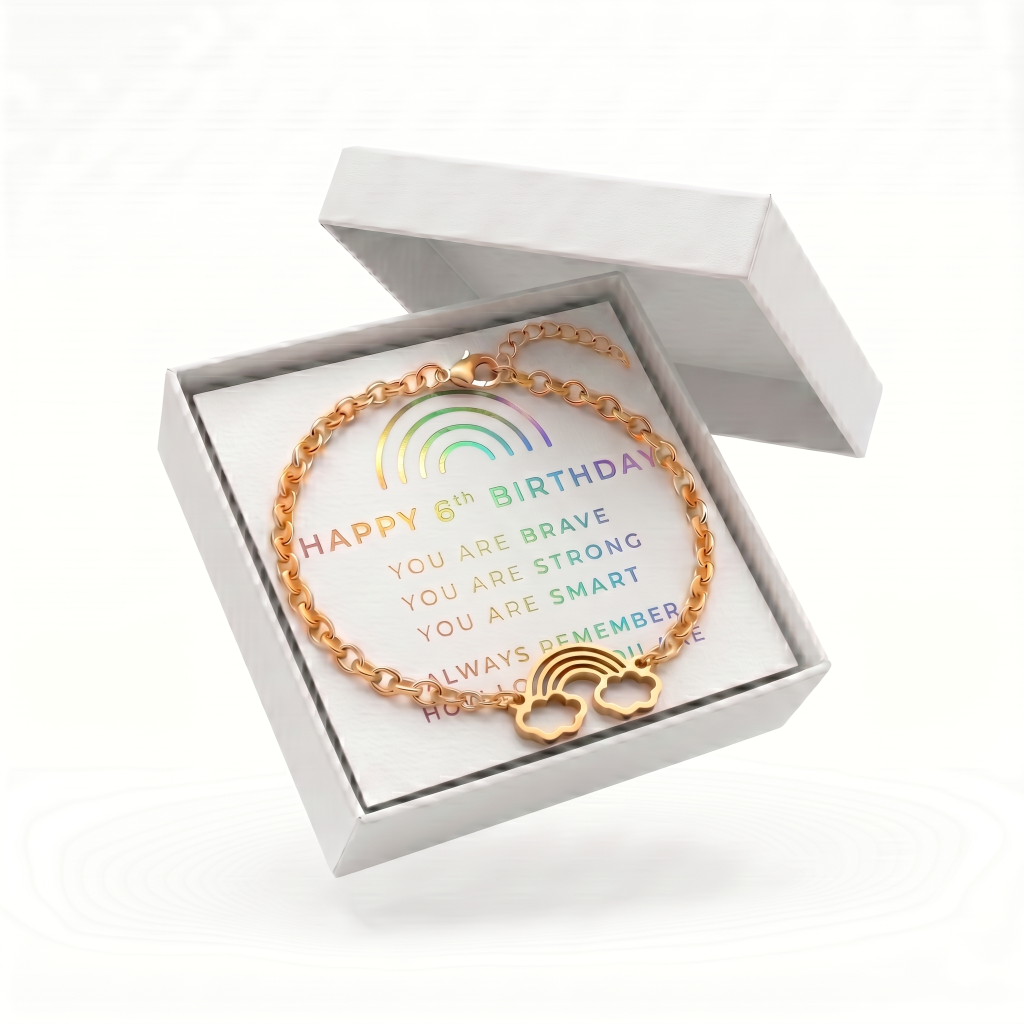 Studio Rockwood Rainbow Charm Bracelet - size reference