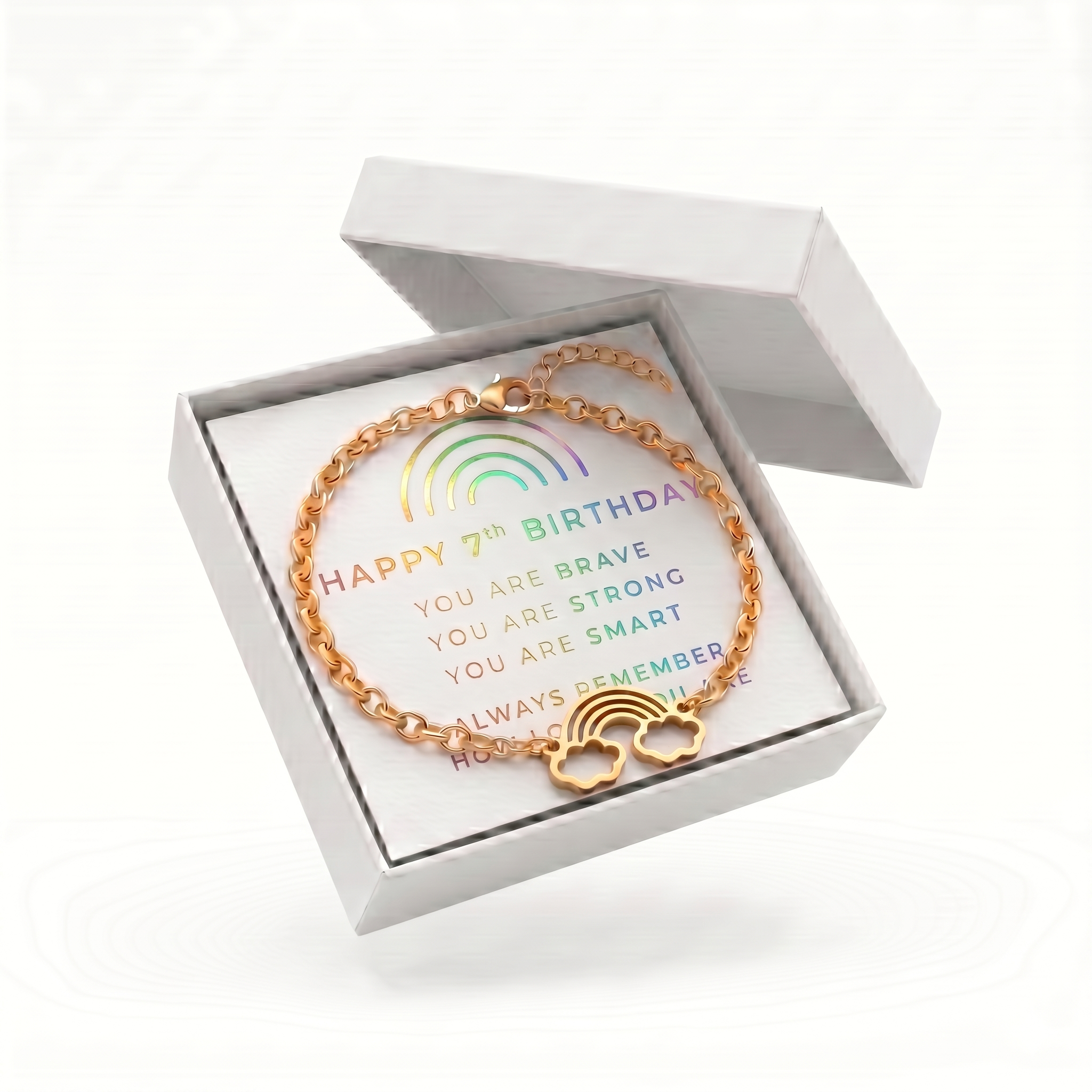 Studio Rockwood Rainbow Charm Bracelet - lifestyle photo