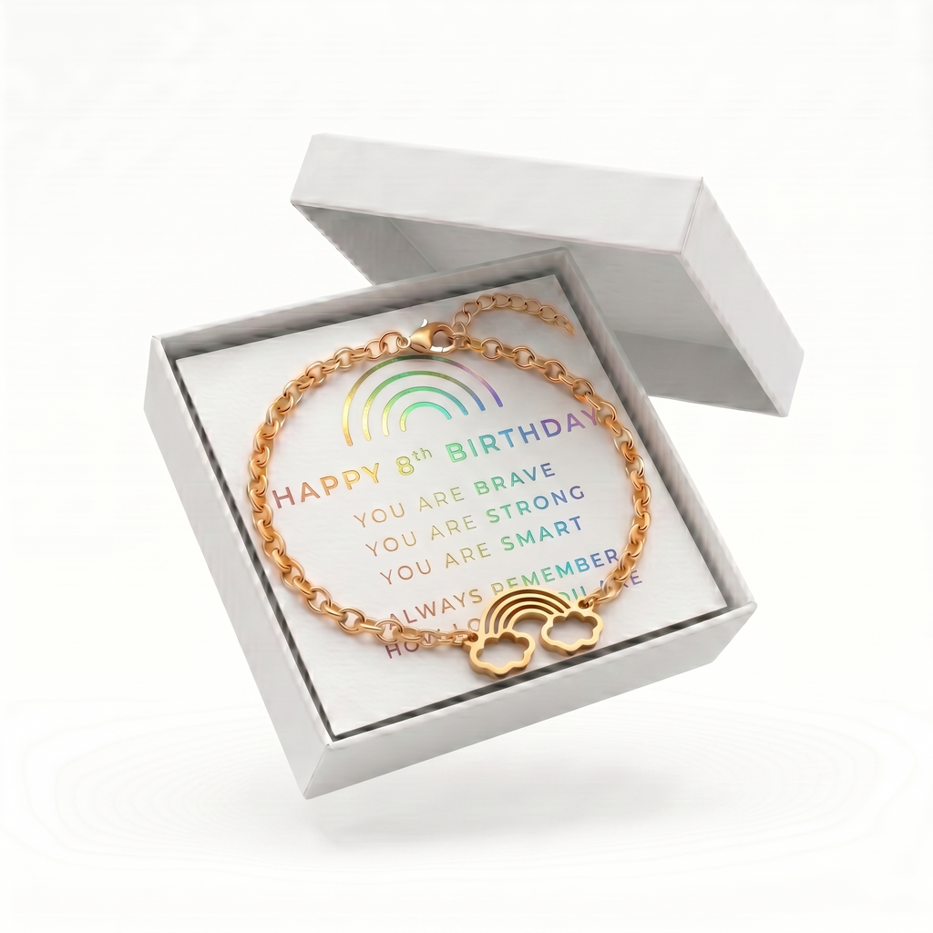 Studio Rockwood Rainbow Charm Bracelet - front view
