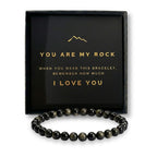 Golden Obsidian Bracelet for Men and Women – Natural Stone Beaded Stretch Bracelet