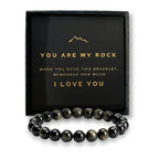 Golden Obsidian Bracelet for Men and Women – Natural Stone Beaded Stretch Bracelet