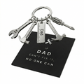 “If Dad Can’t Fix It” Card & Tool Keychain Gift Set – Perfect Father’s Day Gift for Dad