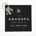 “If Grandpa Can’t Fix It” Card & Tool Keychain Gift Set – Perfect Father’s Day Gift for Grandpa