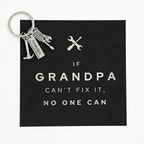 “If Grandpa Can’t Fix It” Card & Tool Keychain Gift Set – Perfect Father’s Day Gift for Grandpa