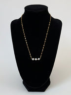 30th Birthday Pearl Necklace Gift Box with Card - Gift for Her - Gold Plated Stainless Steel Chain