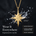 Studio Rockwood North Star Gold Necklace - size reference