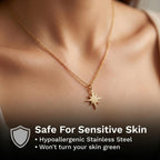 Studio Rockwood North Star Gold Necklace - with keepsake card
