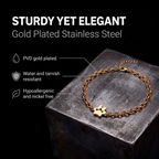 Studio Rockwood Studio Rockwood Gold Paw Bracelet - size reference