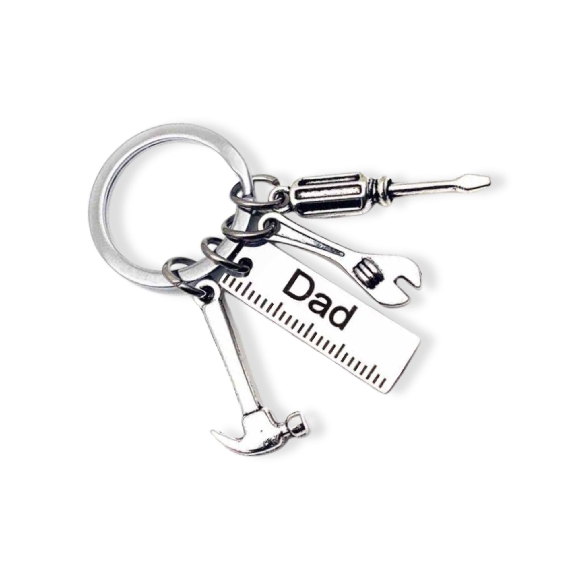 “If Dad Can’t Fix It” Card & Tool Keychain Gift Set – Perfect Father’s Day Gift for Dad