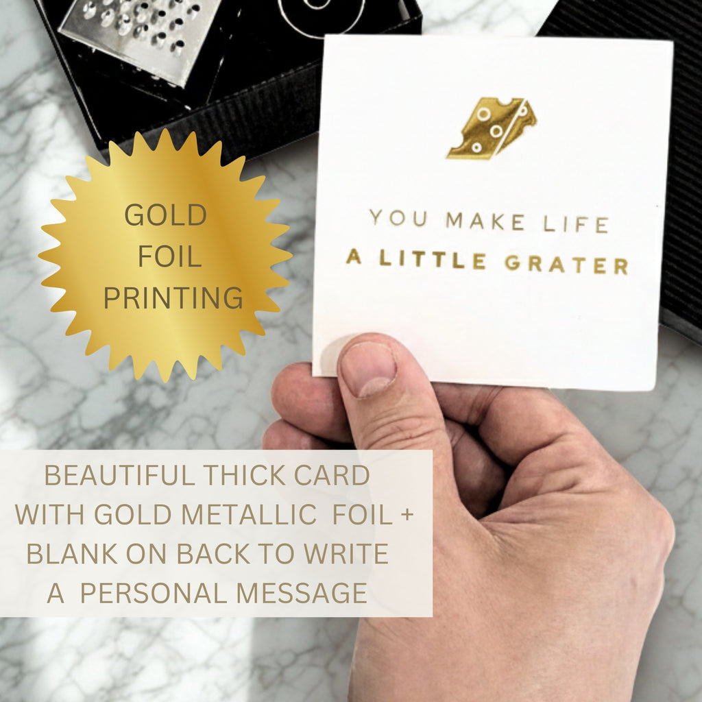 You Make Life a Little Grater – Mini Cheese Grater Gift Set