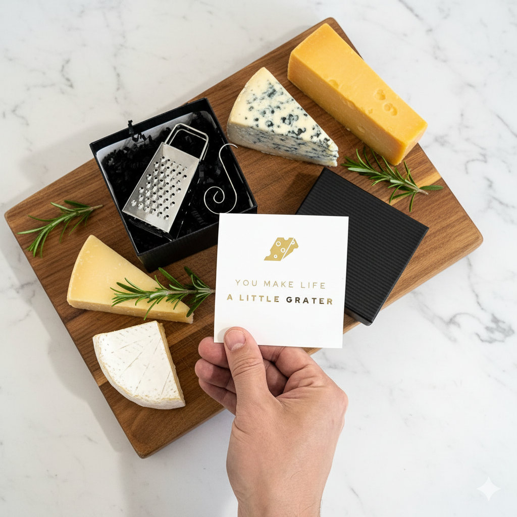 You Make Life a Little Grater – Mini Cheese Grater Gift Set