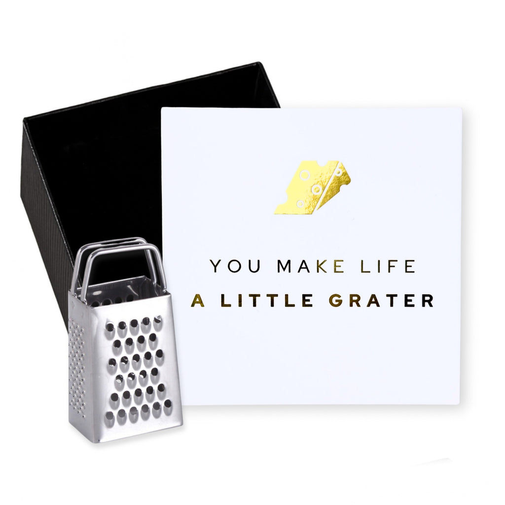 You Make Life a Little Grater – Mini Cheese Grater Gift Set
